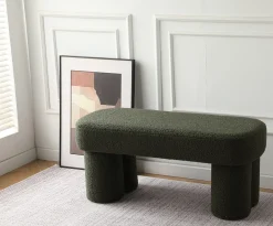 Ylva teddystof grøn